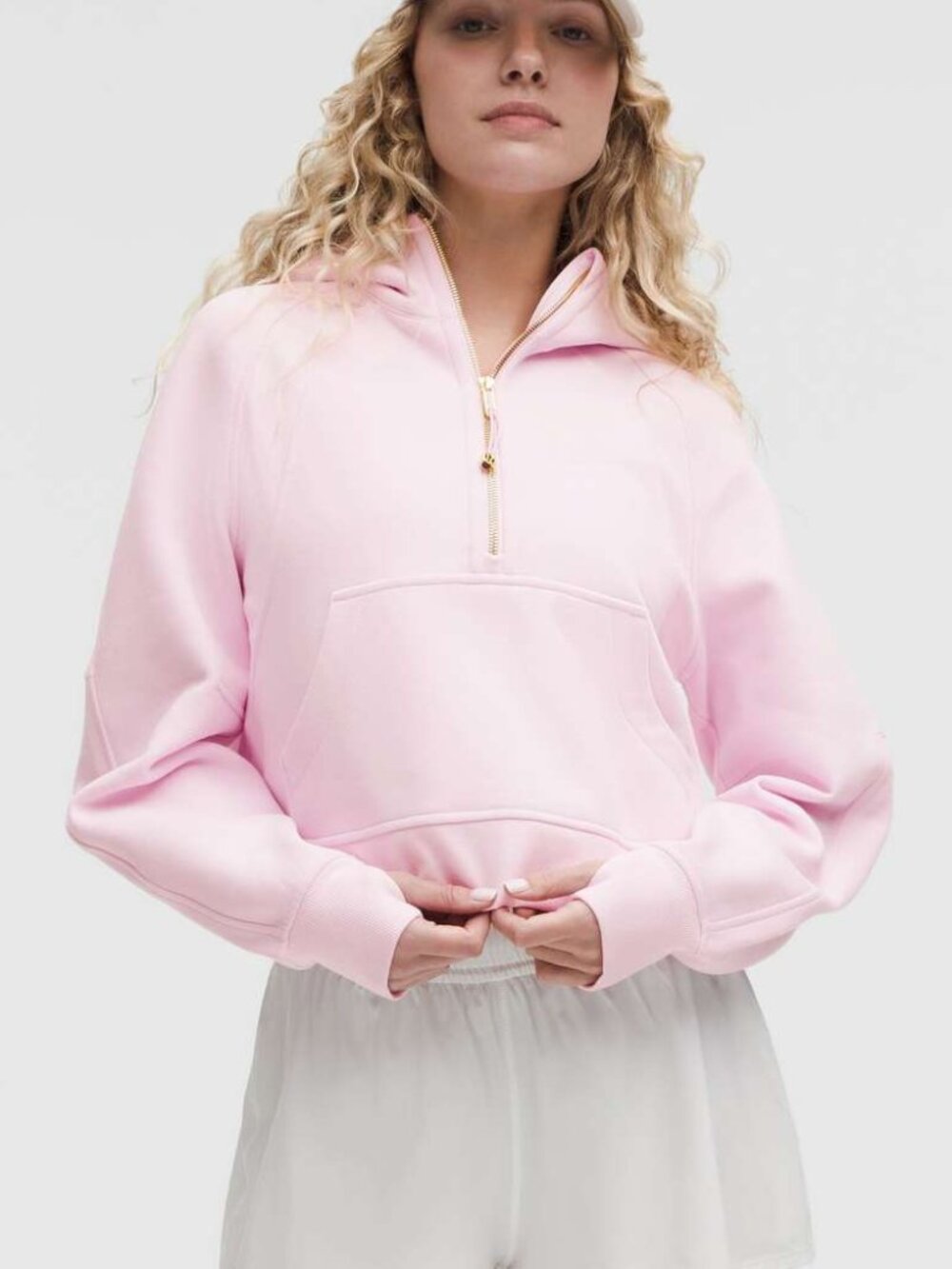 Lululemon - Pink Organza - Scuba Oversized Half-Zip Hoodie